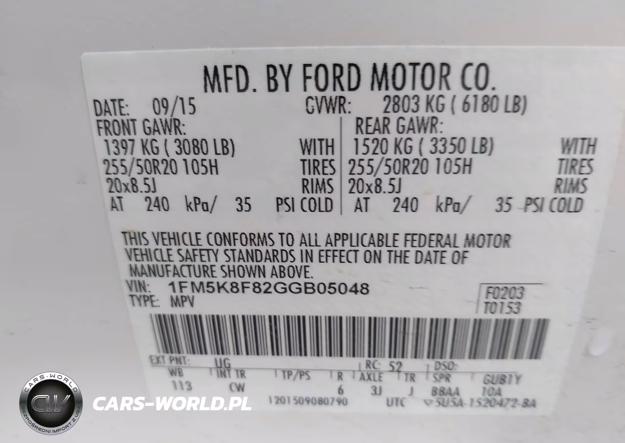 2016 Ford Explorer Limited VIN:1FM5K8F82GGB05048 - 9