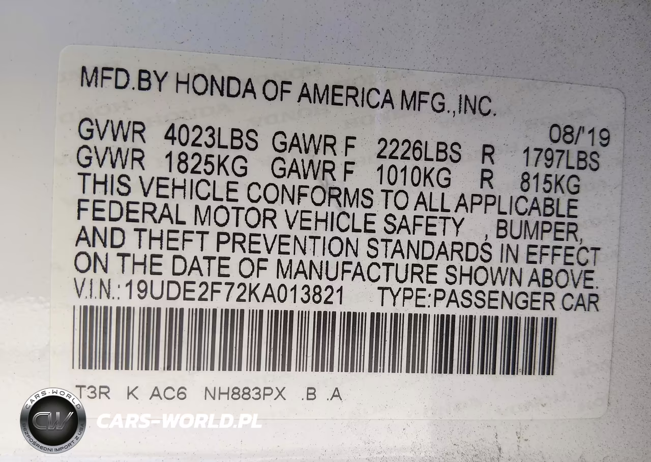 2019 Acura Ilx Premium VIN:19UDE2F72KA013821 - 9