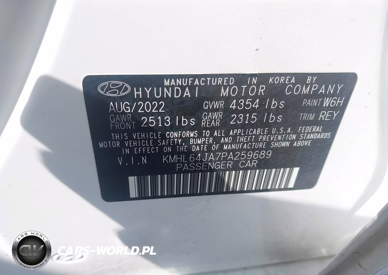 2023 Hyundai Sonata Sel VIN:KMHL64JA7PA259689 - 9