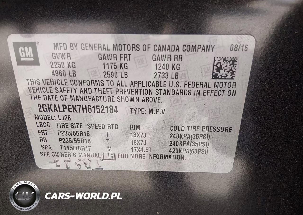 2017 GMC Terrain Slt VIN:2GKALPEK7H6152184 - 8