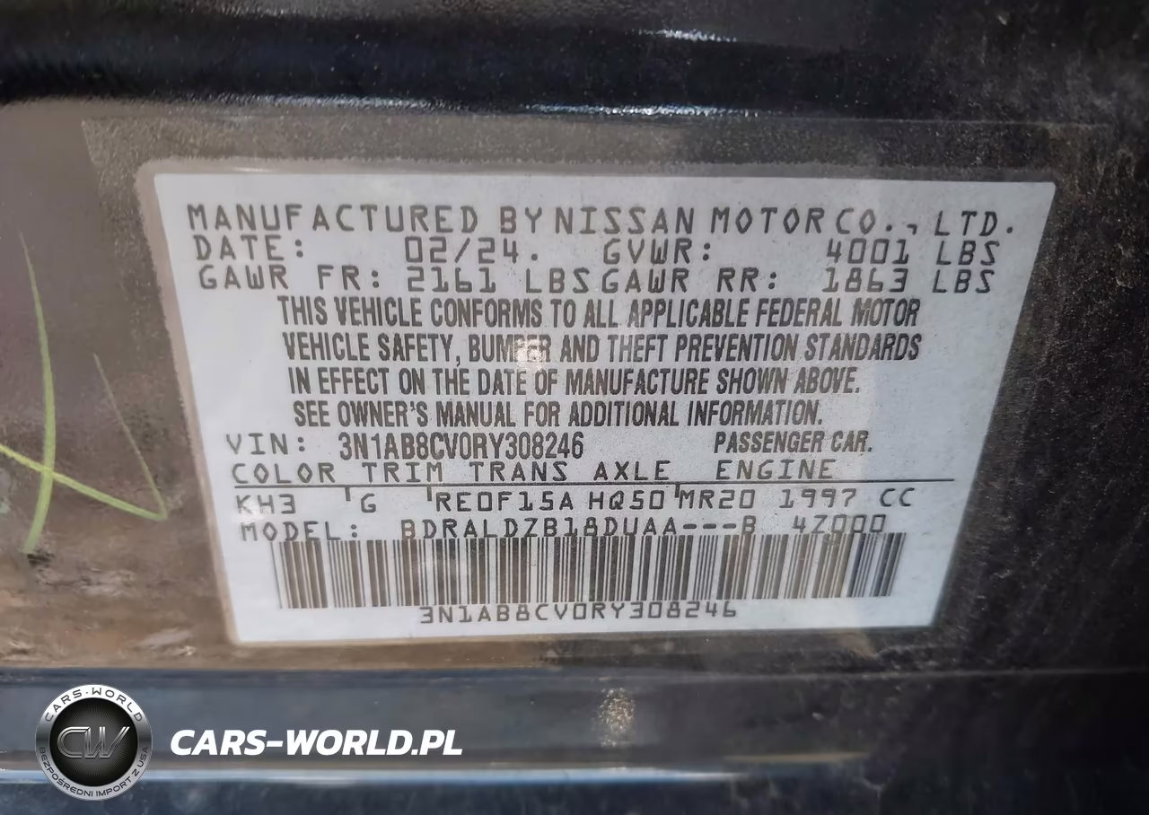 2024 Nissan Sentra Sv Xtronic Cvt VIN:3N1AB8CV0RY308246 - 9