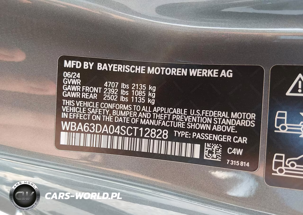 2025 BMW 430I xDrive VIN:WBA63DA04SCT12828 - 9