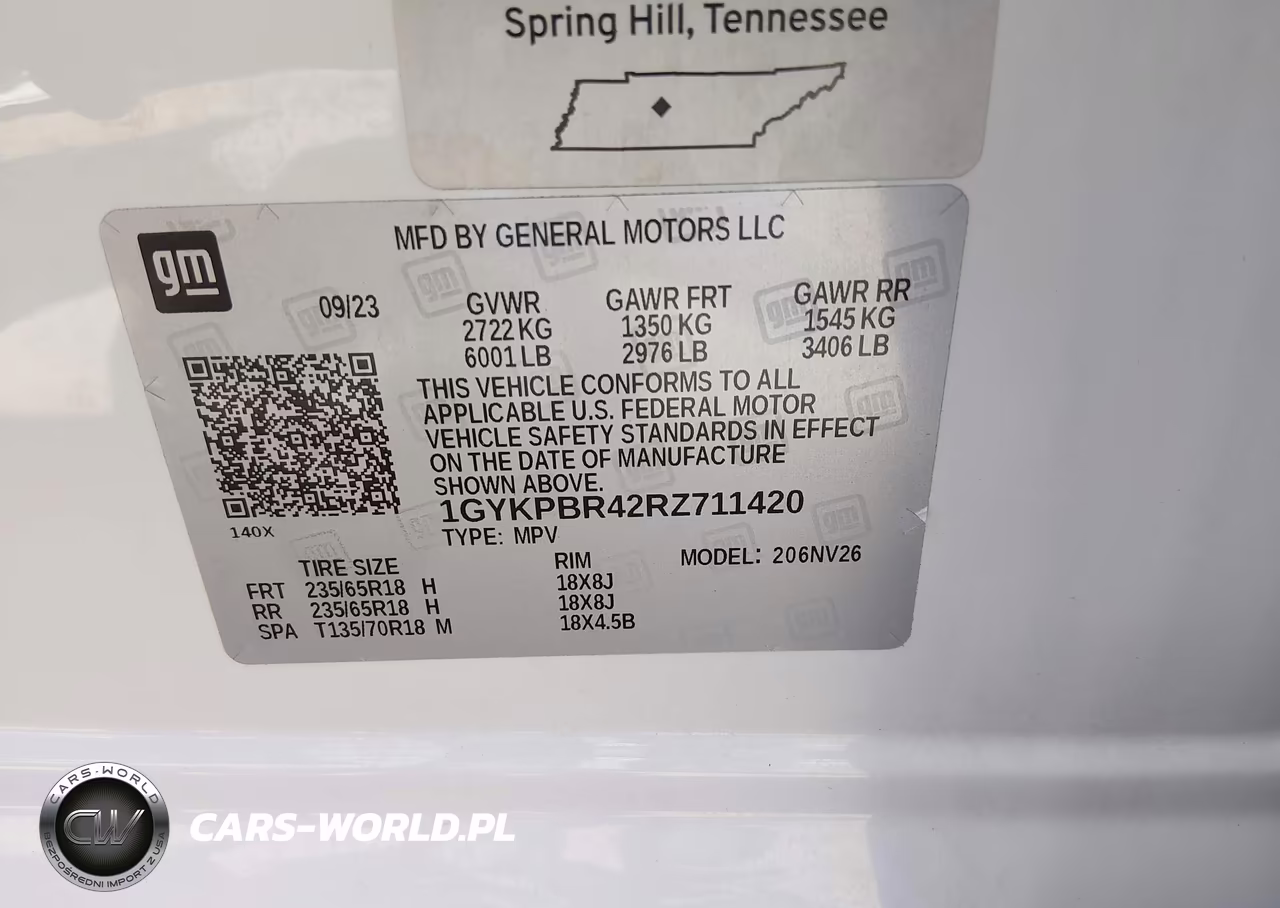 2024 Cadillac Xt6 Awd Luxury VIN:1GYKPBR42RZ711420 - 9