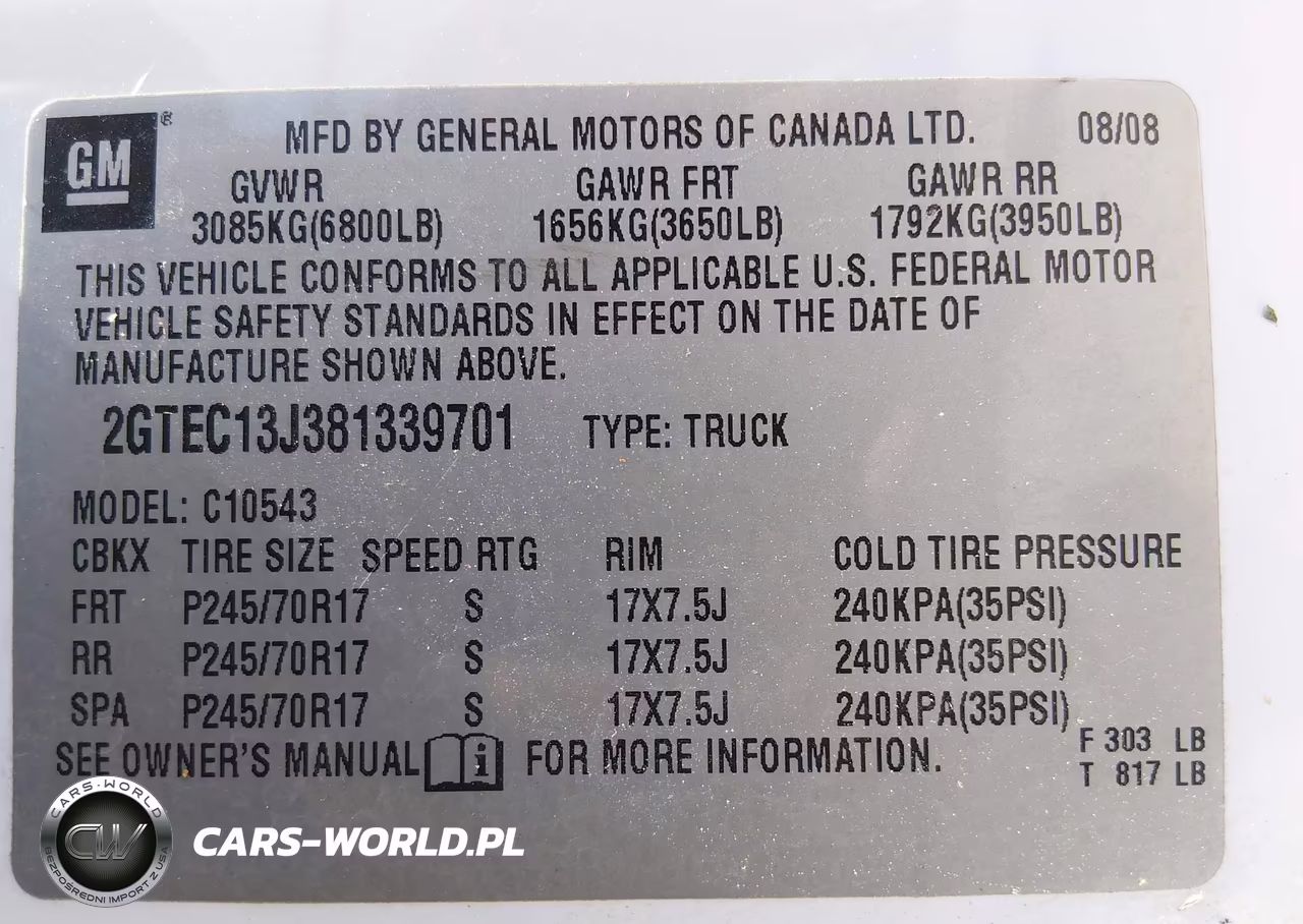 2008 GMC Sierra 1500 Sle2 VIN:2GTEC13J381339701 - 9
