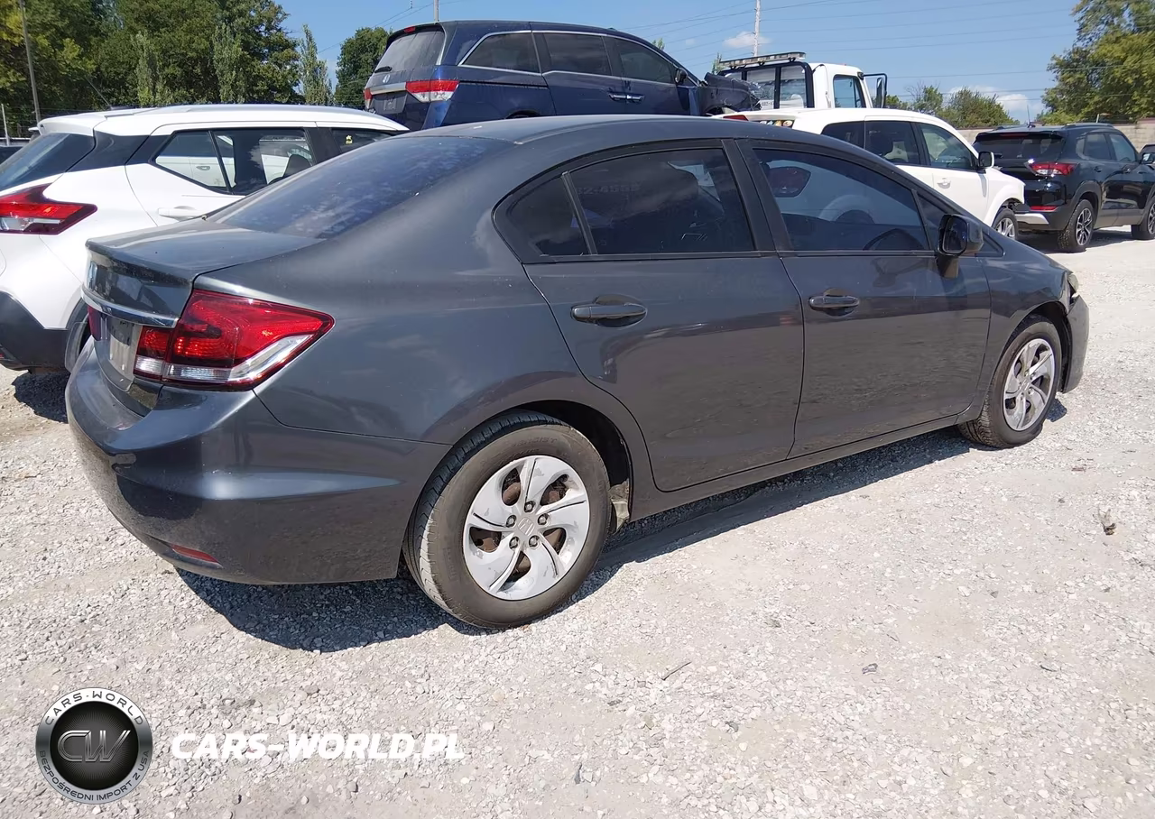 2013 Honda Civic Lx VIN:19XFB2F57DE018446 - 4