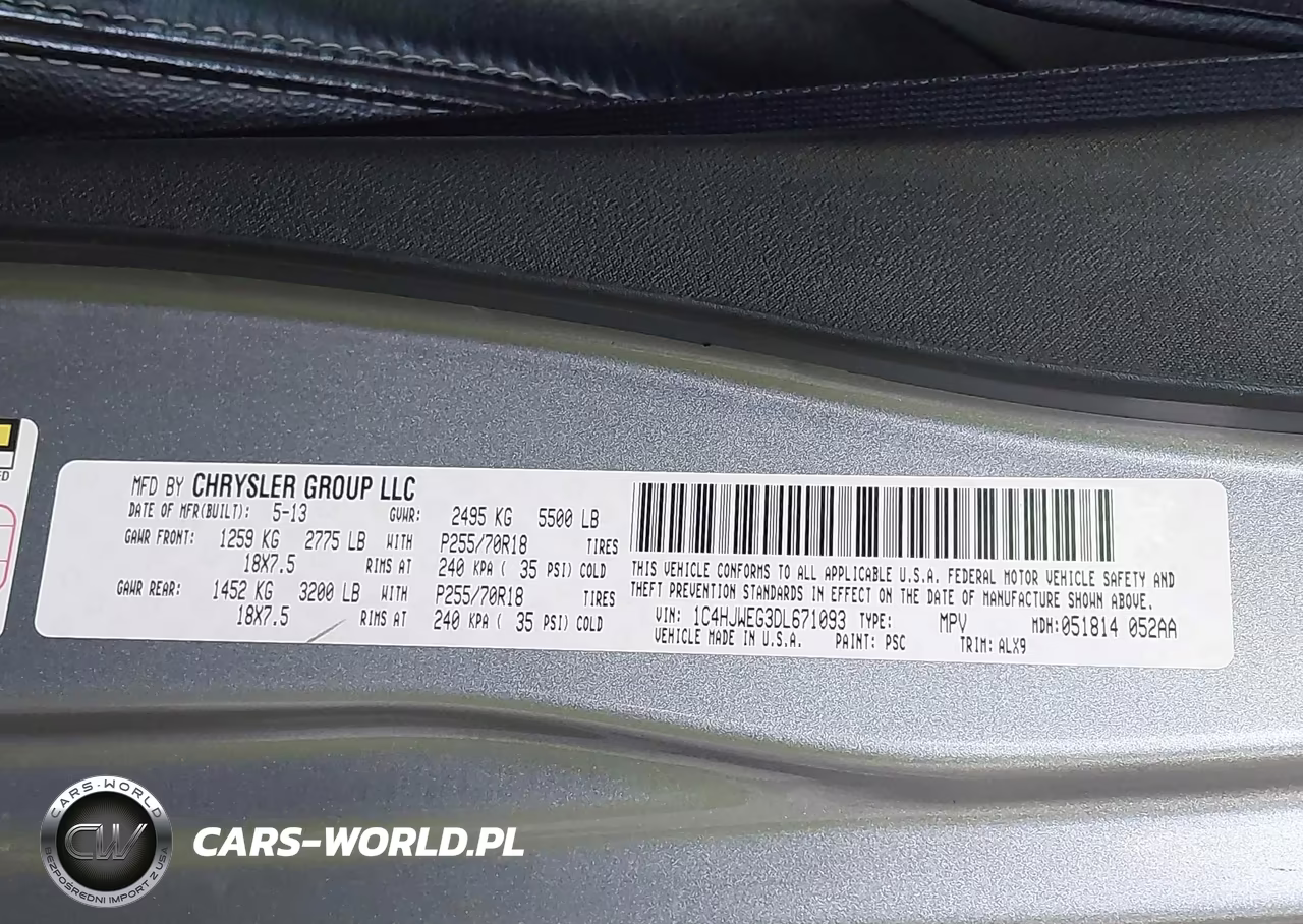 2013 Jeep Wrangler Unlimited Sahara VIN:1C4HJWEG3DL671093 - 9