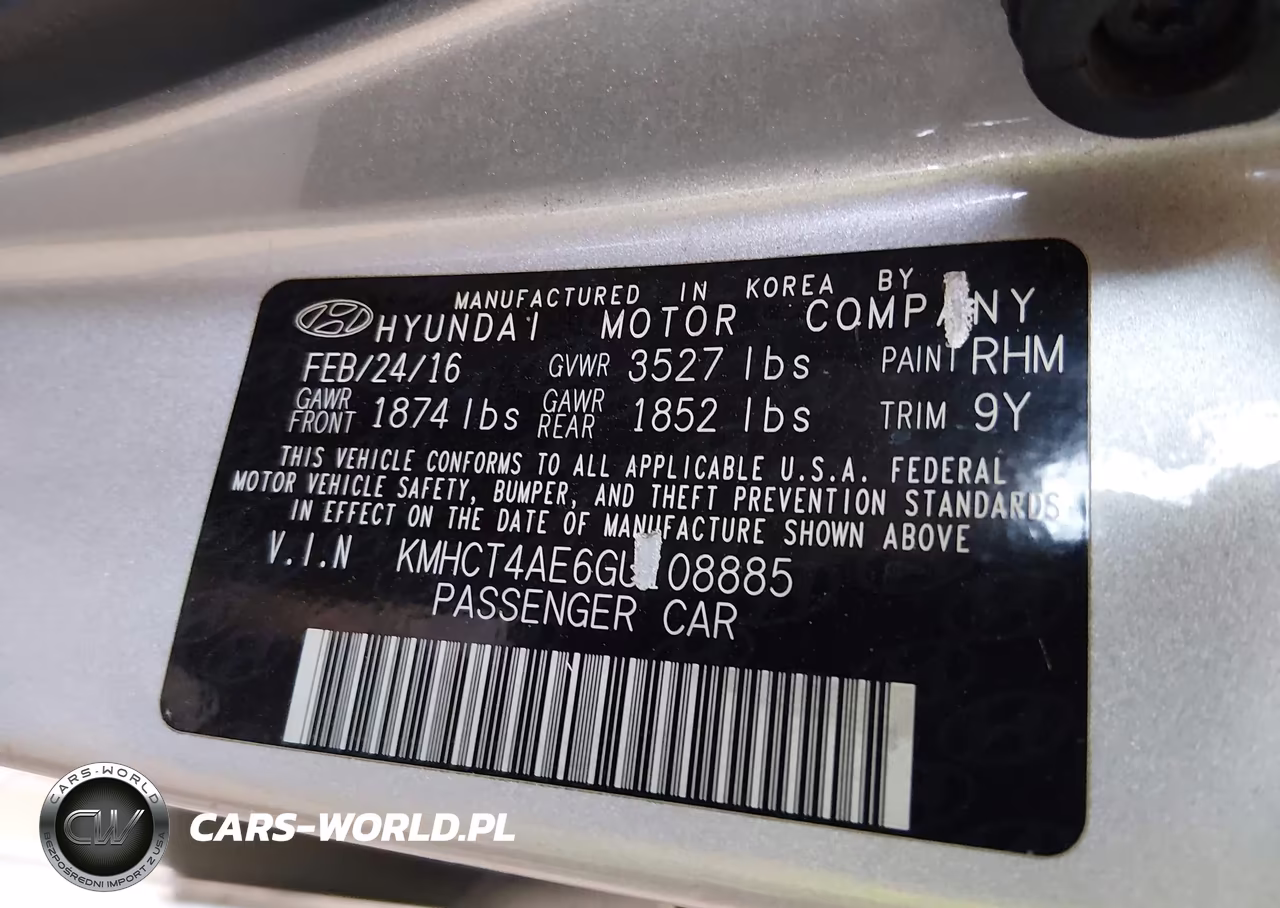 2016 Hyundai Accent Se VIN:KMHCT4AE6GU108885 - 9