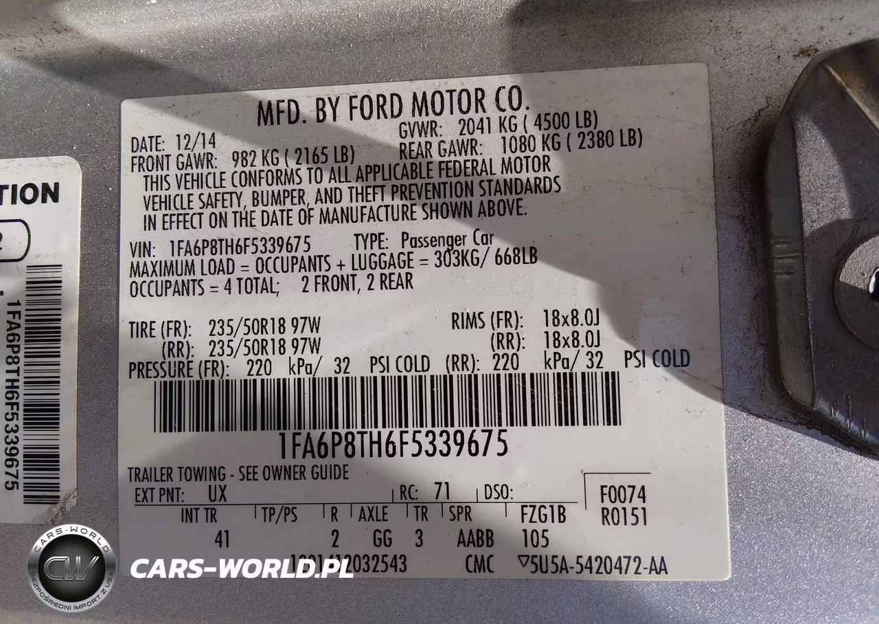2015 Ford Mustang Ecoboost VIN:1FA6P8TH6F5339675 - 9