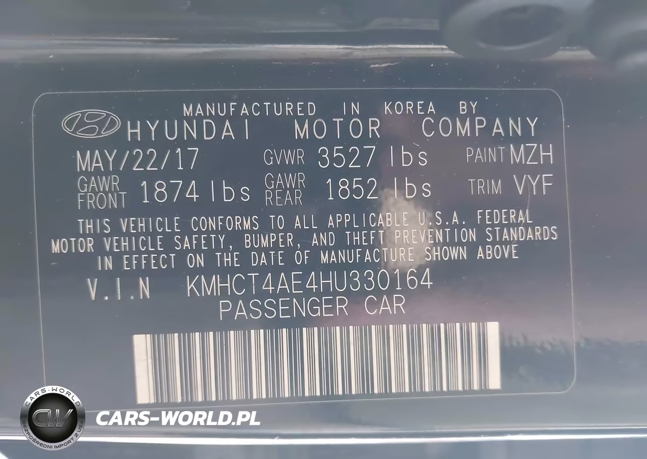 2017 Hyundai Accent Value Edition VIN:KMHCT4AE4HU330164 - 9