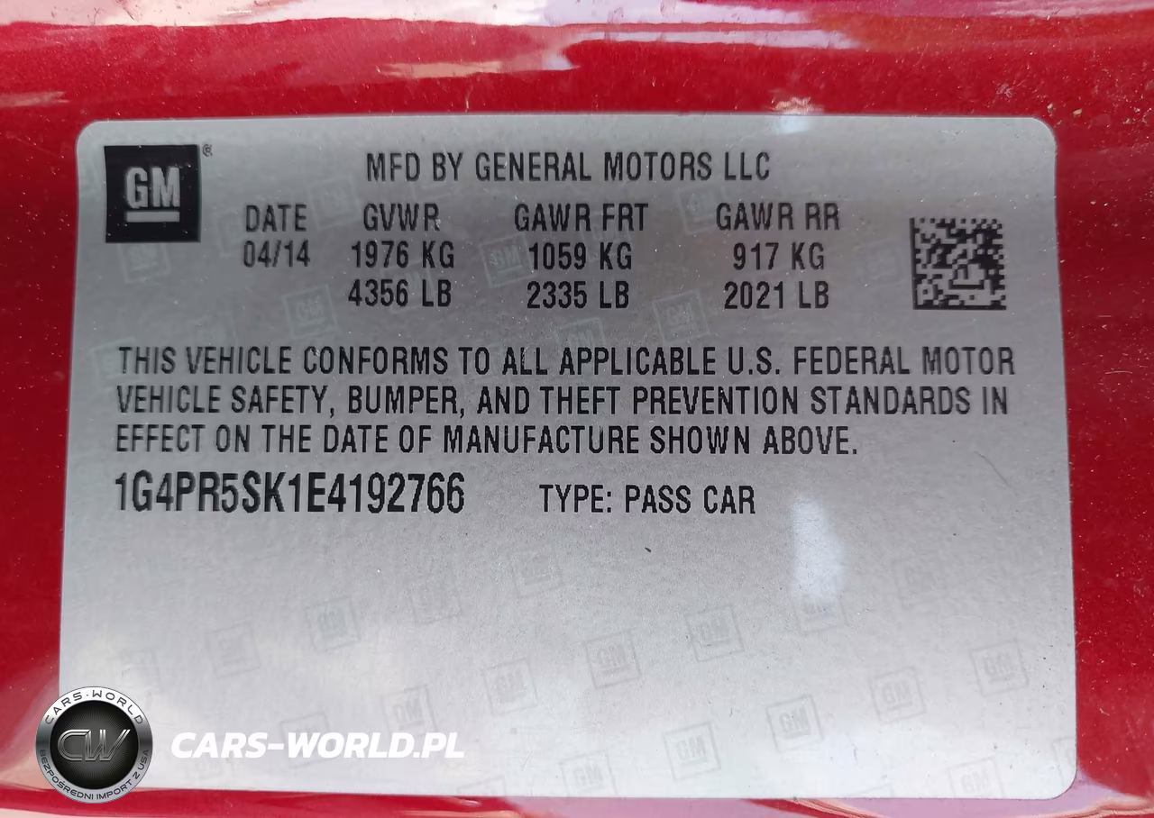 2014 Buick Verano Convenience Group VIN:1G4PR5SK1E4192766 - 9