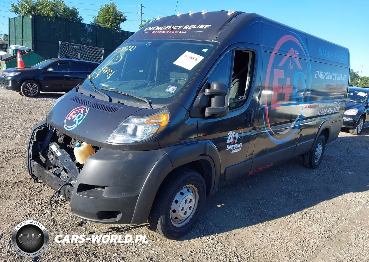 2019 Ram Promaster 3500 Cargo Van High Roof 159 Wb Ext VIN:3C6URVJG7KE548627 - 2