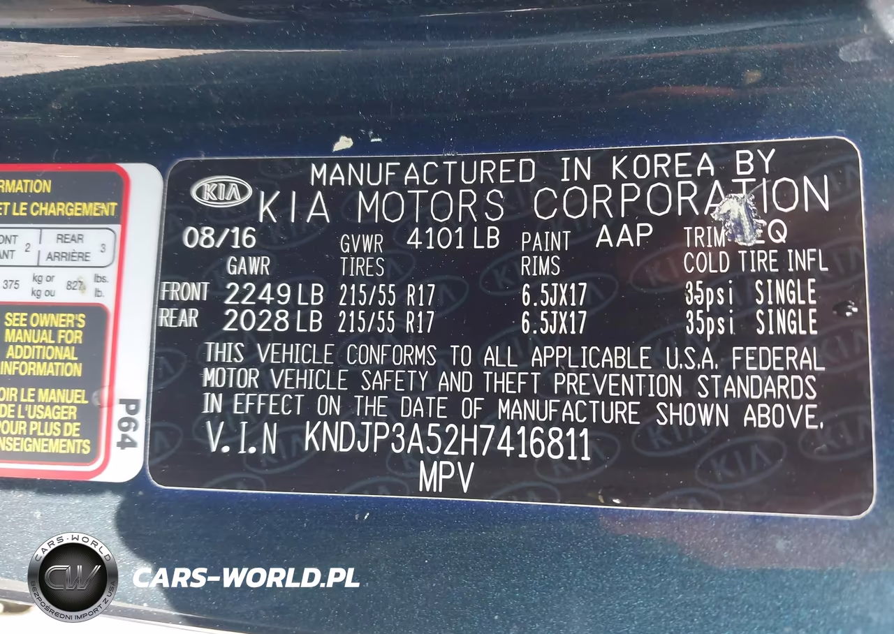 2017 Kia Soul + VIN:KNDJP3A52H7416811 - 9