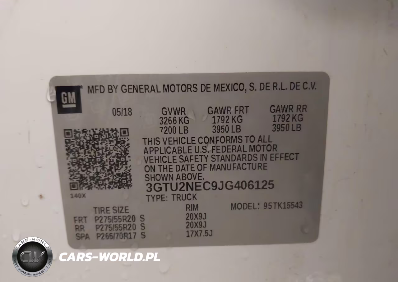 2018 GMC Sierra 1500 Slt VIN:3GTU2NEC9JG406125 - 9