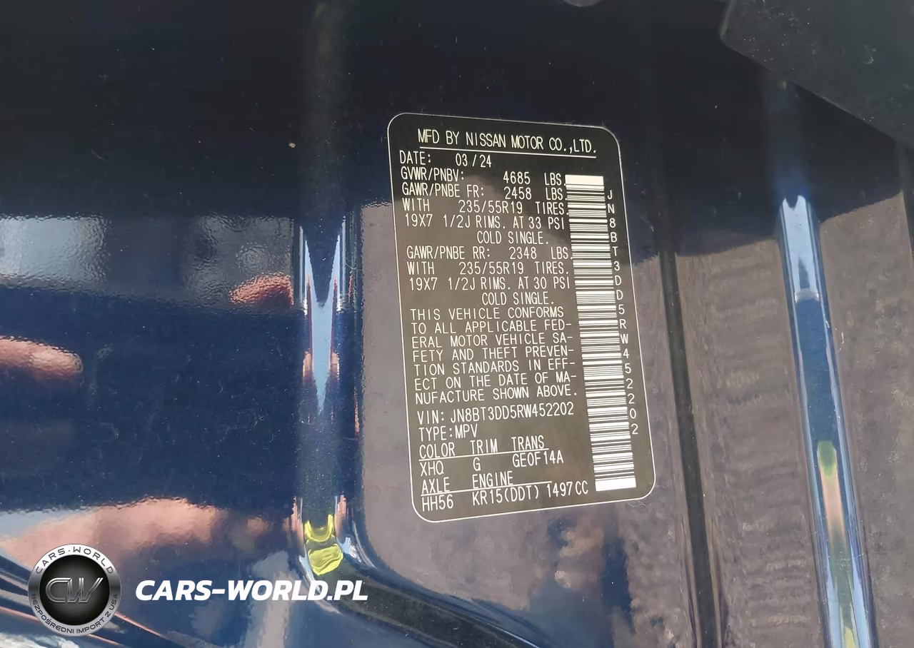 2024 Nissan Rogue Platinum Intelligent Awd VIN:JN8BT3DD5RW452202 - 9