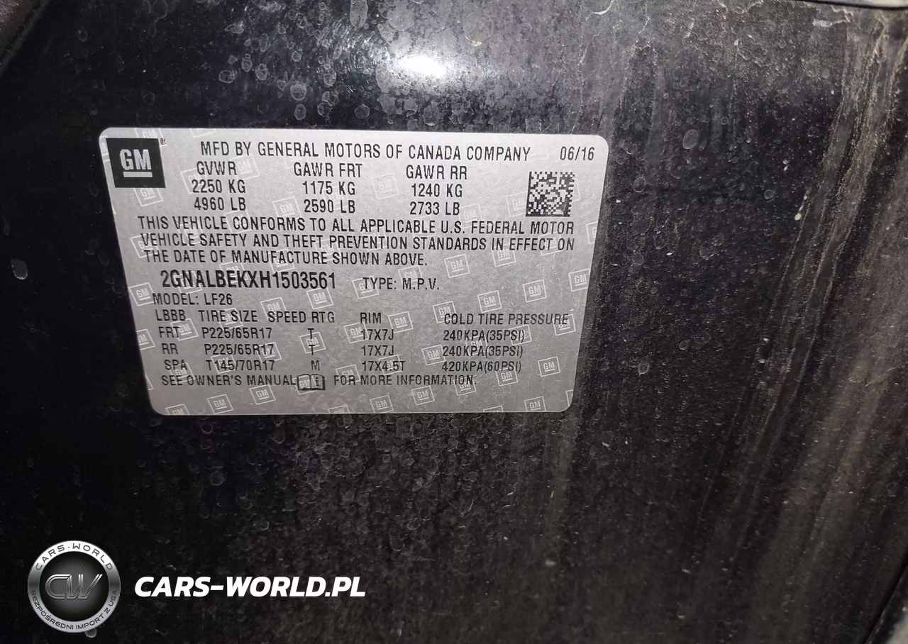 2017 Chevrolet Equinox Ls VIN:2GNALBEKXH1503561 - 9