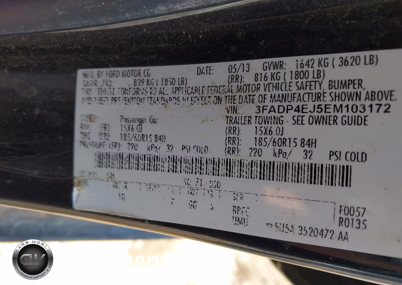 2014 Ford Fiesta Se VIN:3FADP4EJ5EM103172 - 9