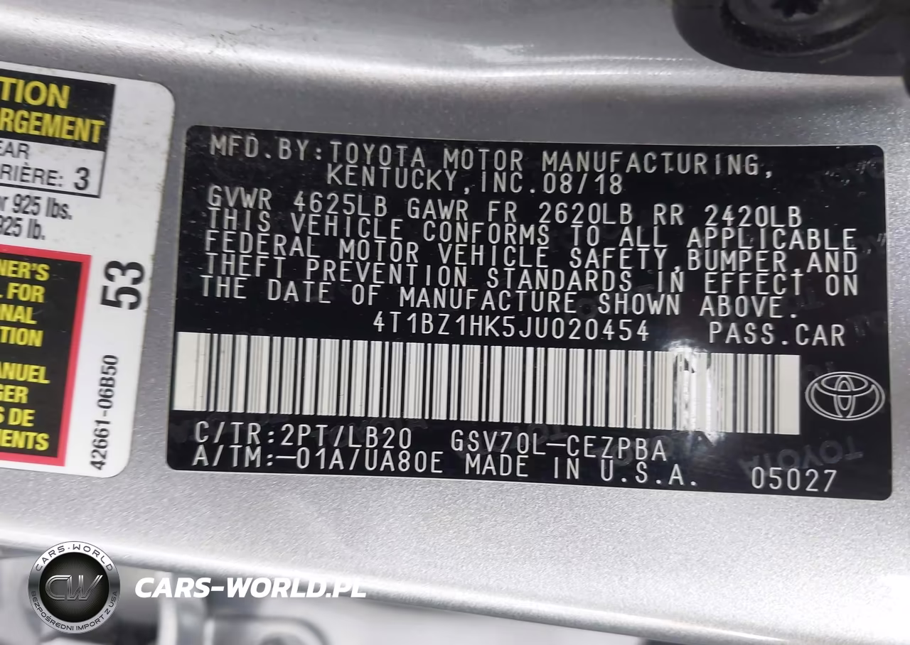 2018 Toyota Camry Xse V6 VIN:4T1BZ1HK5JU020454 - 9