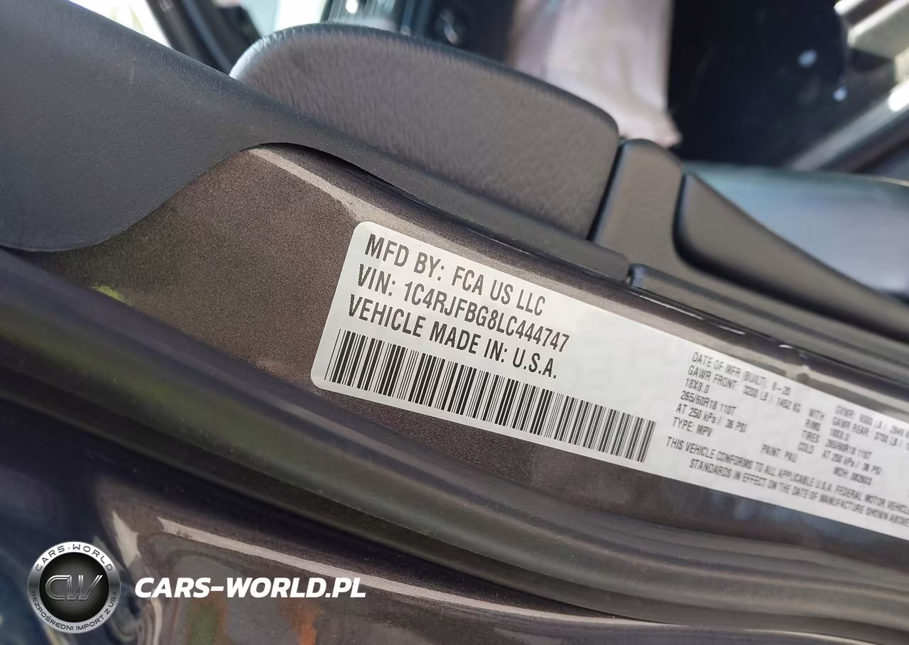 2020 Jeep Grand Cherokee Limited 4X4 VIN:1C4RJFBG8LC444747 - 9