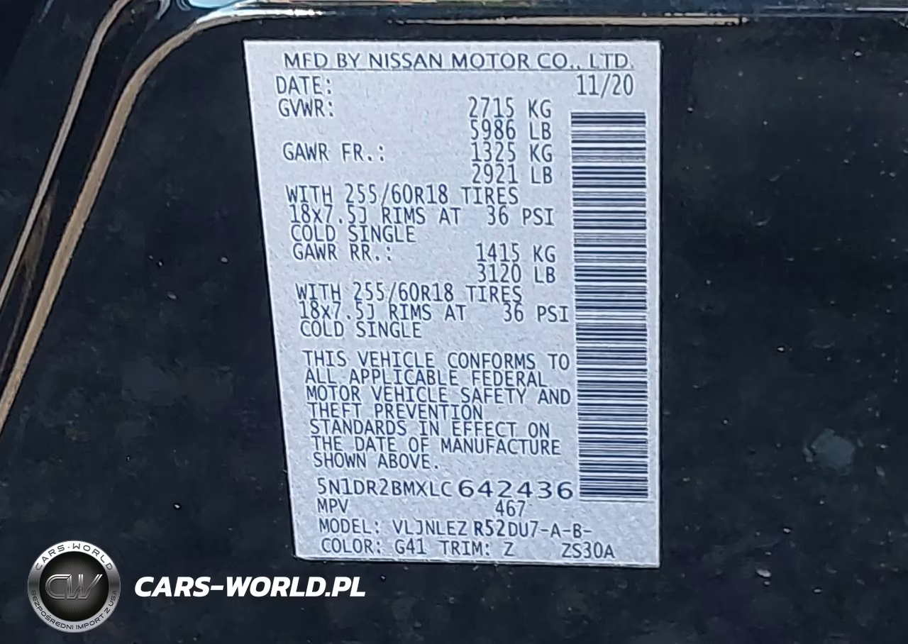2020 Nissan Pathfinder Sv 4Wd VIN:5N1DR2BMXLC642436 - 9