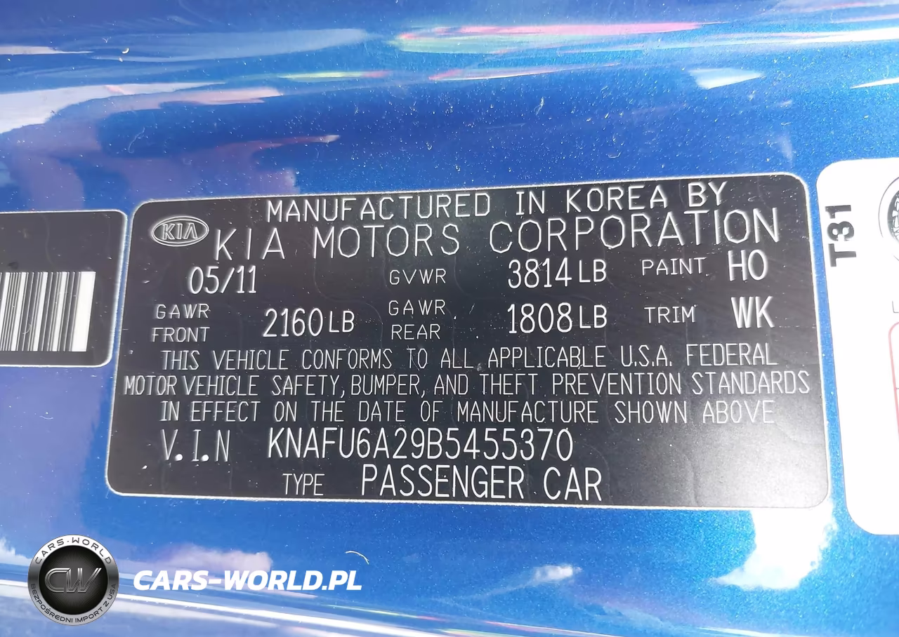 2011 Kia Forte Koup Ex VIN:KNAFU6A29B5455370 - 9