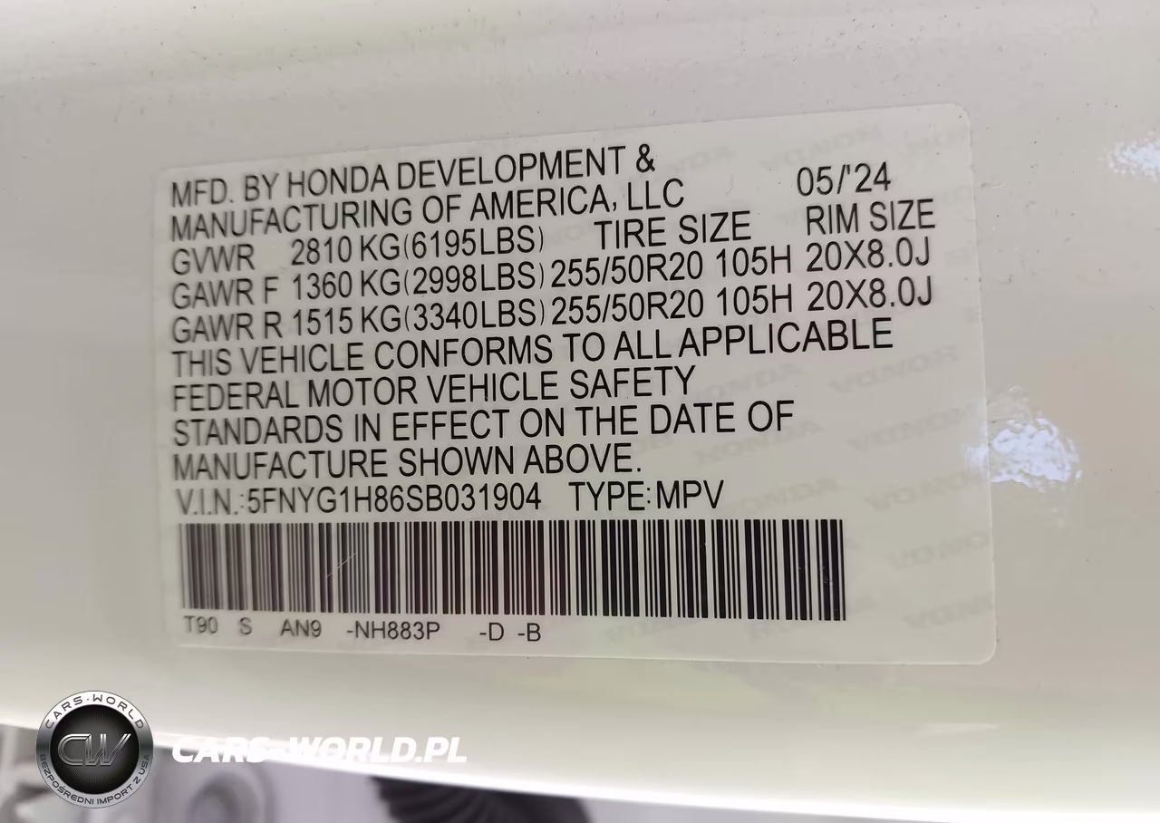 2025 Honda Pilot Elite VIN:5FNYG1H86SB031904 - 9