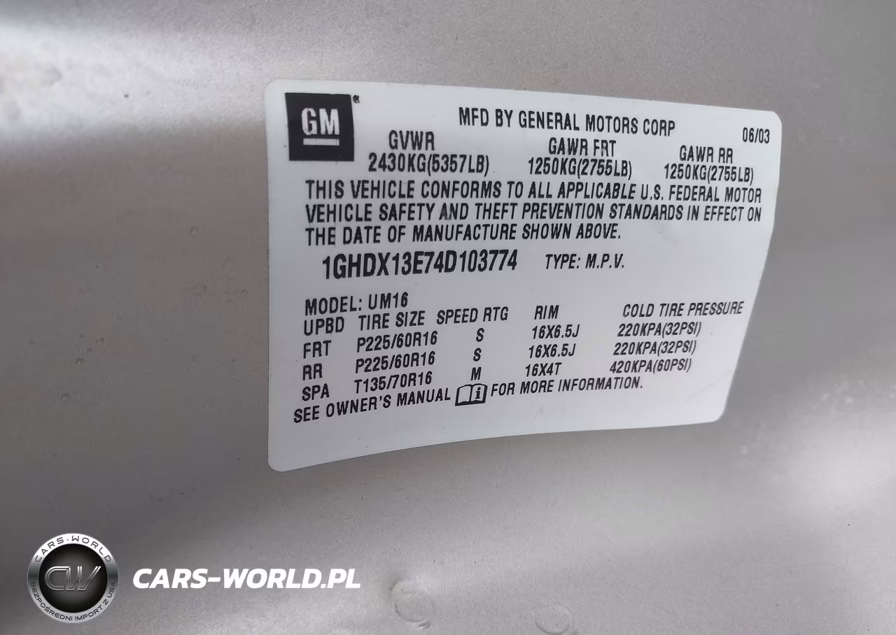 2004 Oldsmobile Silhouette Premiere VIN:1GHDX13E74D103774 - 9