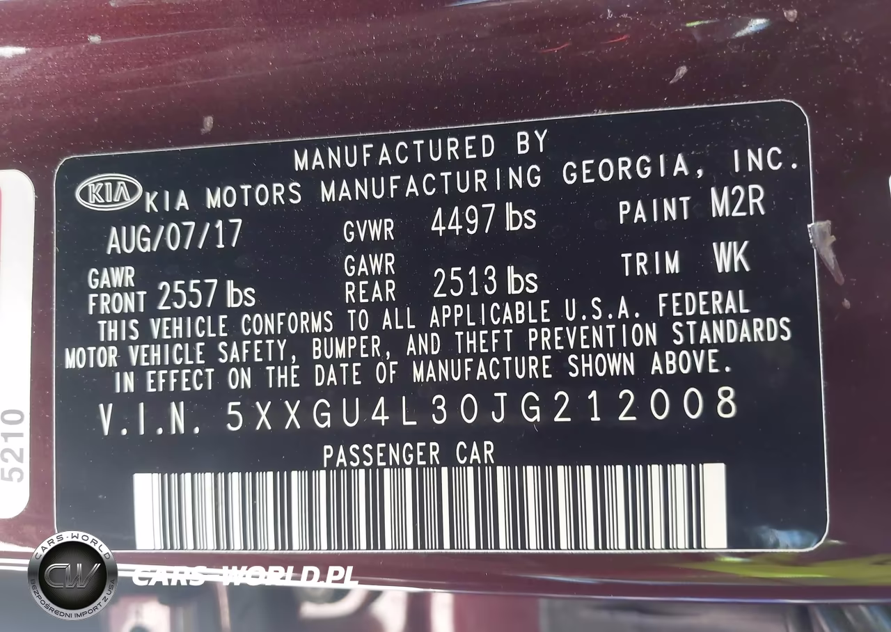 2018 Kia Optima Ex VIN:5XXGU4L30JG212008 - 9