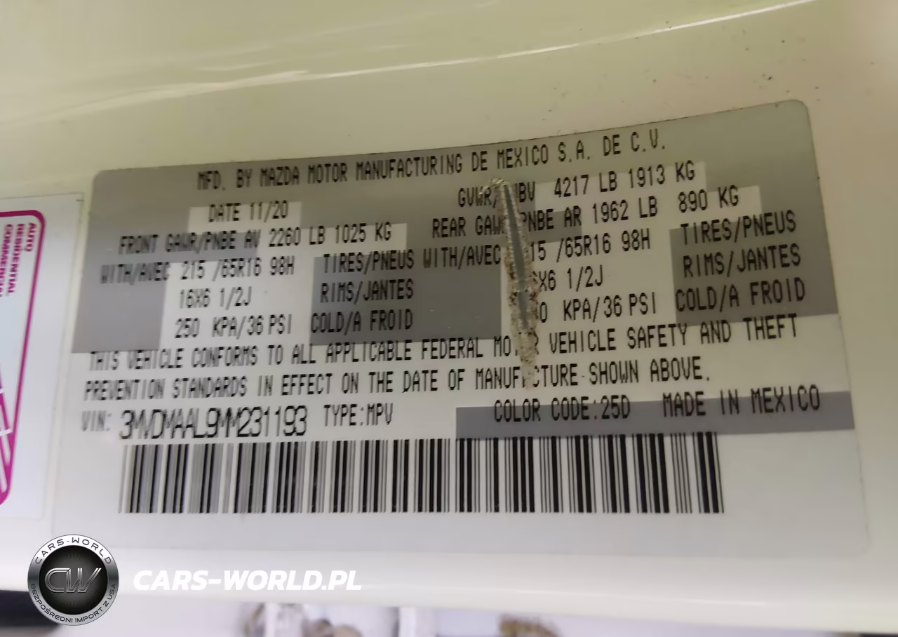 2021 Mazda Cx-30 2.5 S VIN:3MVDMAAL9MM231193 - 9