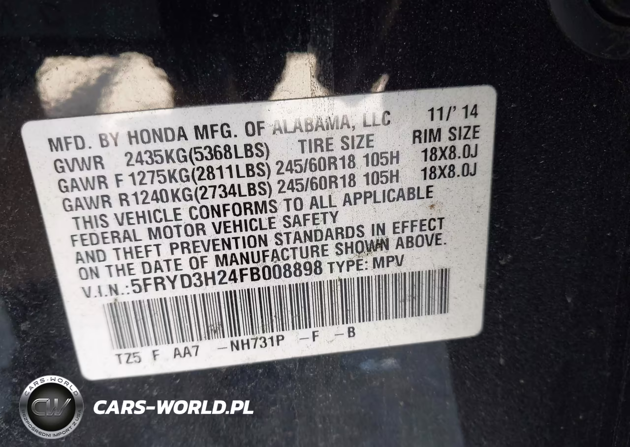 2015 Acura Mdx VIN:5FRYD3H24FB008898 - 9