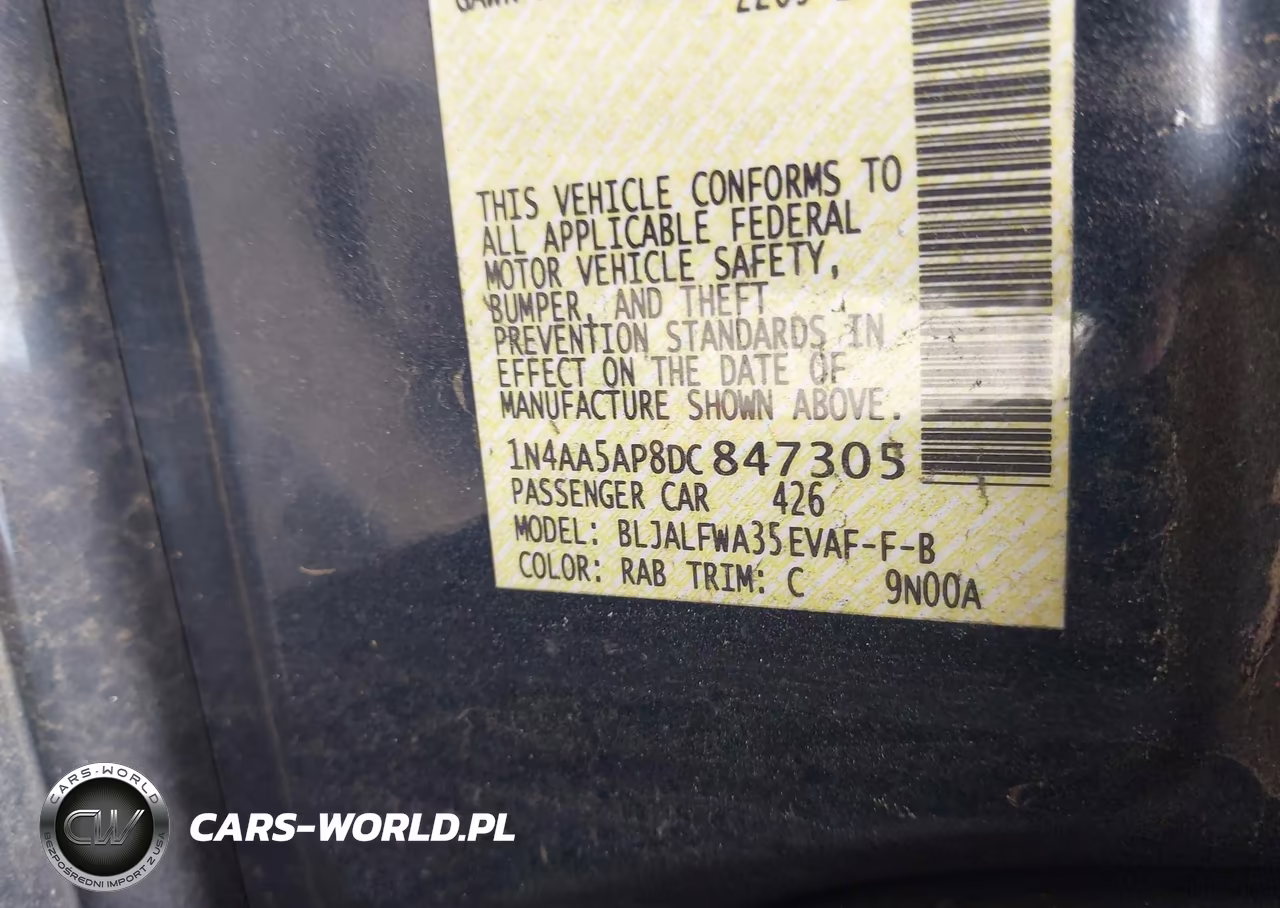 2013 Nissan Maxima 3.5 Sv VIN:1N4AA5AP8DC847305 - 9