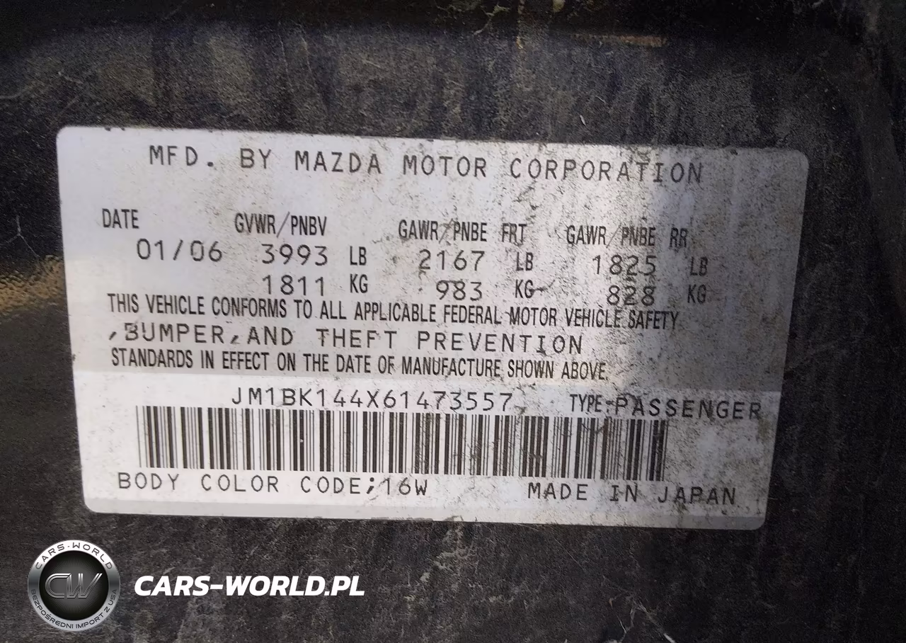 2006 Mazda Mazda3 S VIN:JM1BK144X61473557 - 9