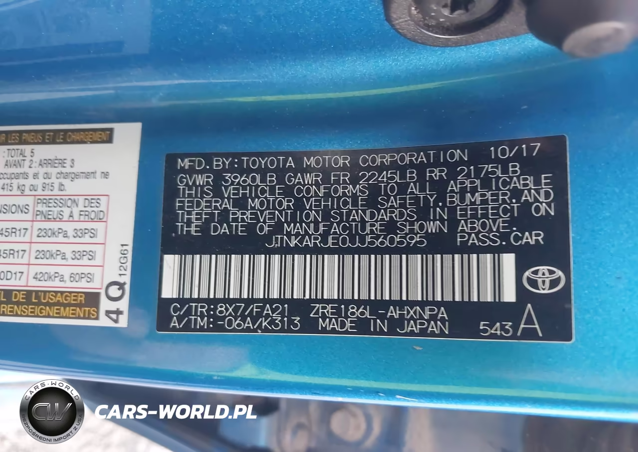 2018 Toyota Corolla Im VIN:JTNKARJE0JJ560595 - 9