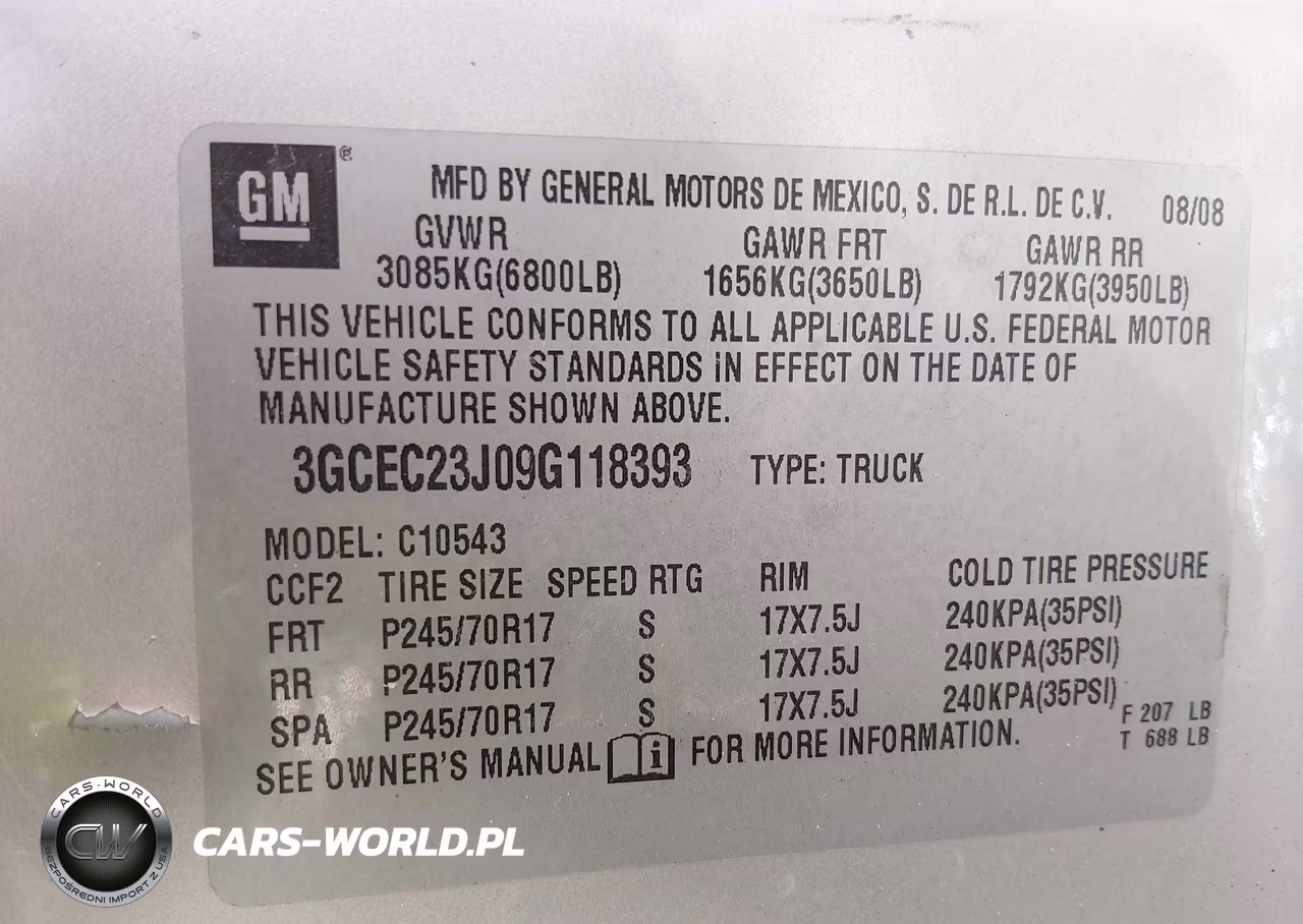 2009 Chevrolet Silverado 1500 Lt VIN:3GCEC23J09G118393 - 9