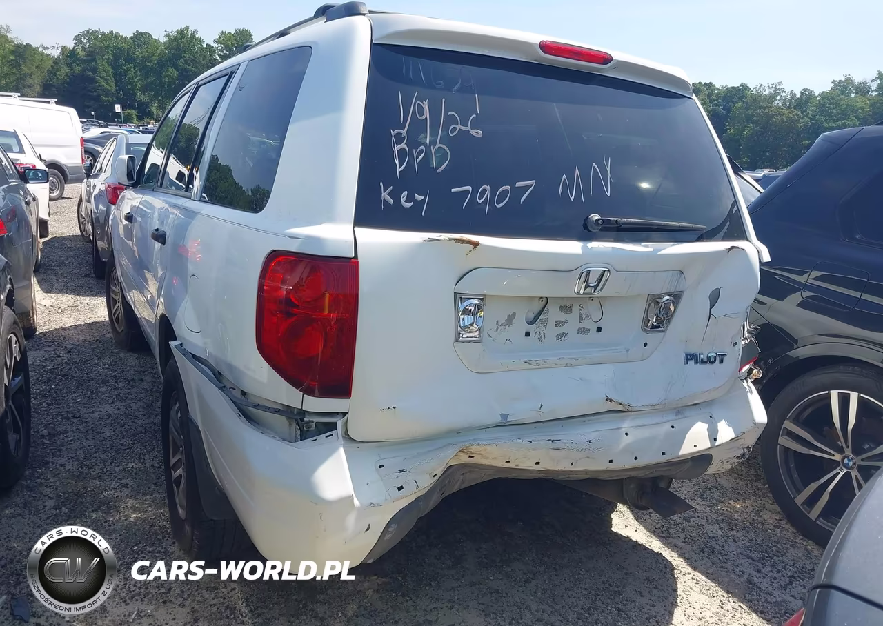 2005 Honda Pilot Ex-L VIN:5FNYF18565B007907 - 3