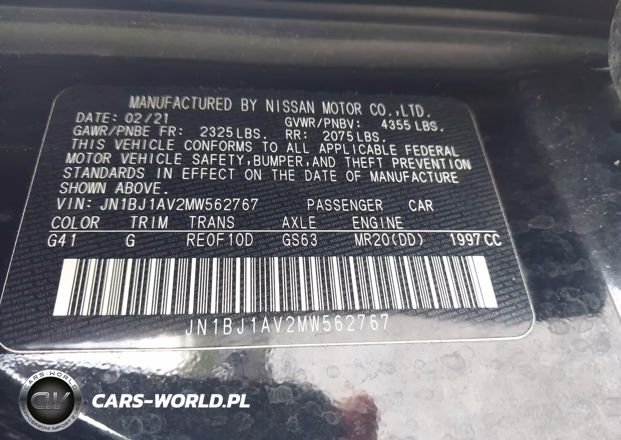 2021 Nissan Rogue Sport S Fwd Xtronic Cvt VIN:JN1BJ1AV2MW562767 - 9