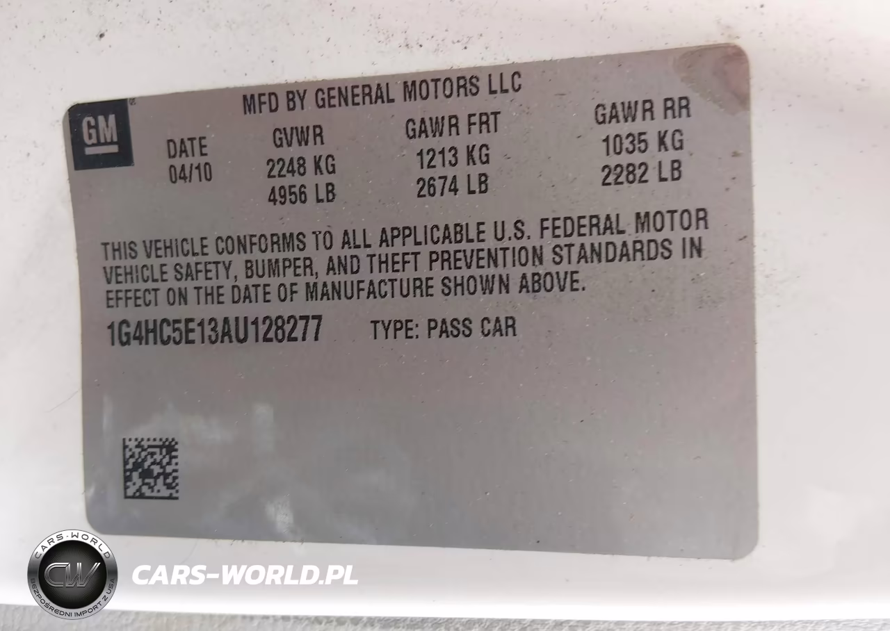 2010 Buick Lucerne Cxl VIN:1G4HC5E13AU128277 - 9