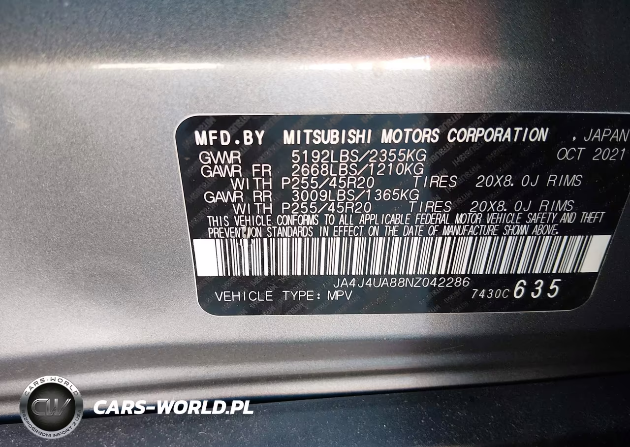 2022 Mitsubishi Outlander Black Edition S-Awc-Se 2.5 S-Awc-Se Launch Edition S-Awc VIN:JA4J4UA88NZ042286 - 9
