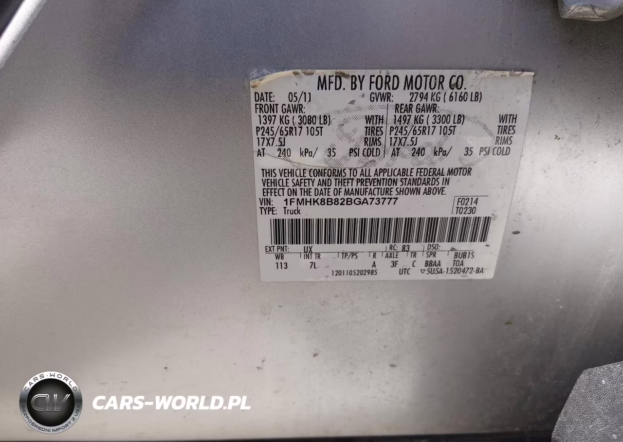 2011 Ford Explorer VIN:1FMHK8B82BGA73777 - 9