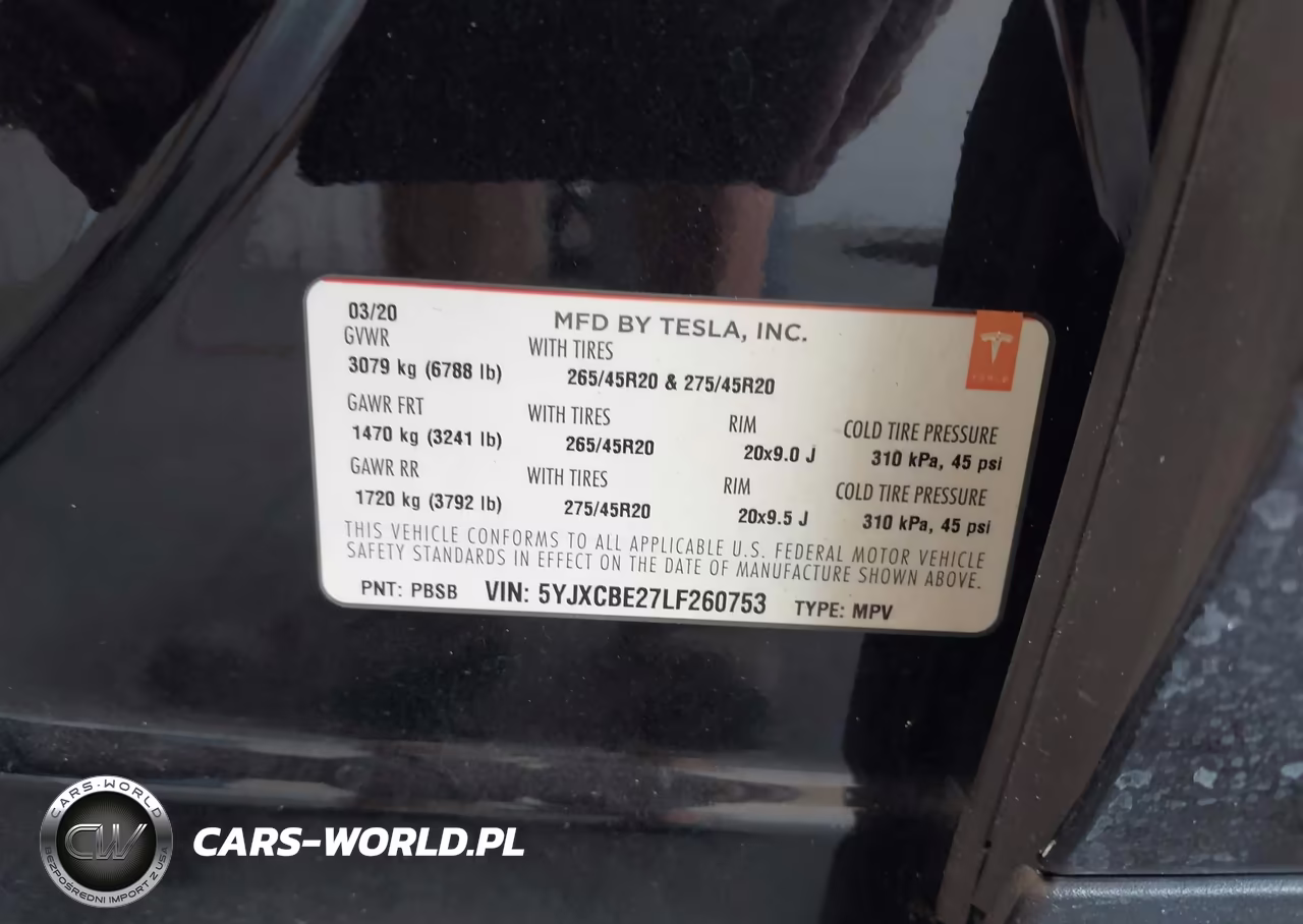 2020 Tesla Model X Long Range Dual Motor All-Wheel Drive-Long Range Plus Dual Motor All-Wheel Drive VIN:5YJXCBE27LF260753 - 9
