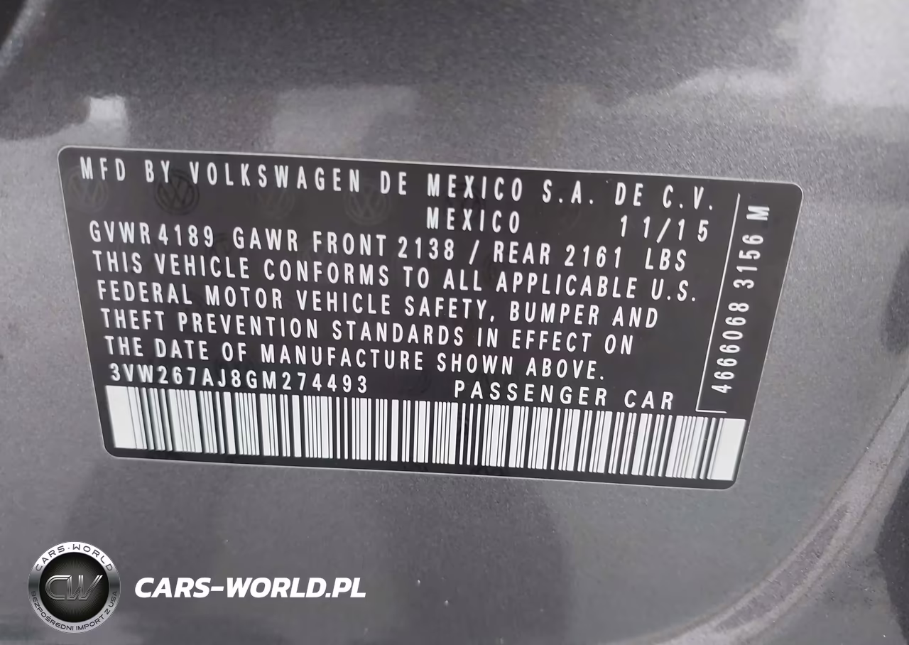 2016 Volkswagen Jetta 1.4T S VIN:3VW267AJ8GM274493 - 9