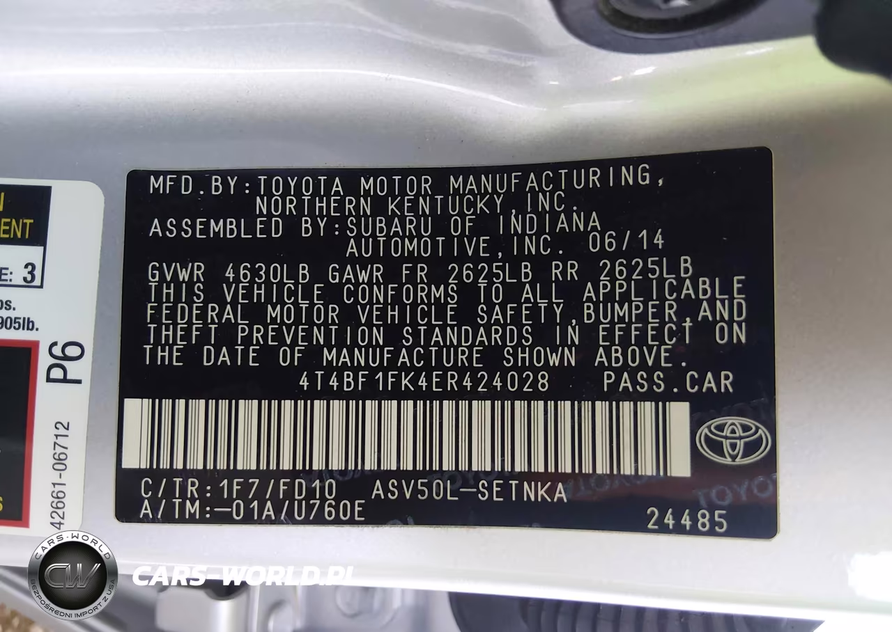 2014 Toyota Camry Le VIN:4T4BF1FK4ER424028 - 9