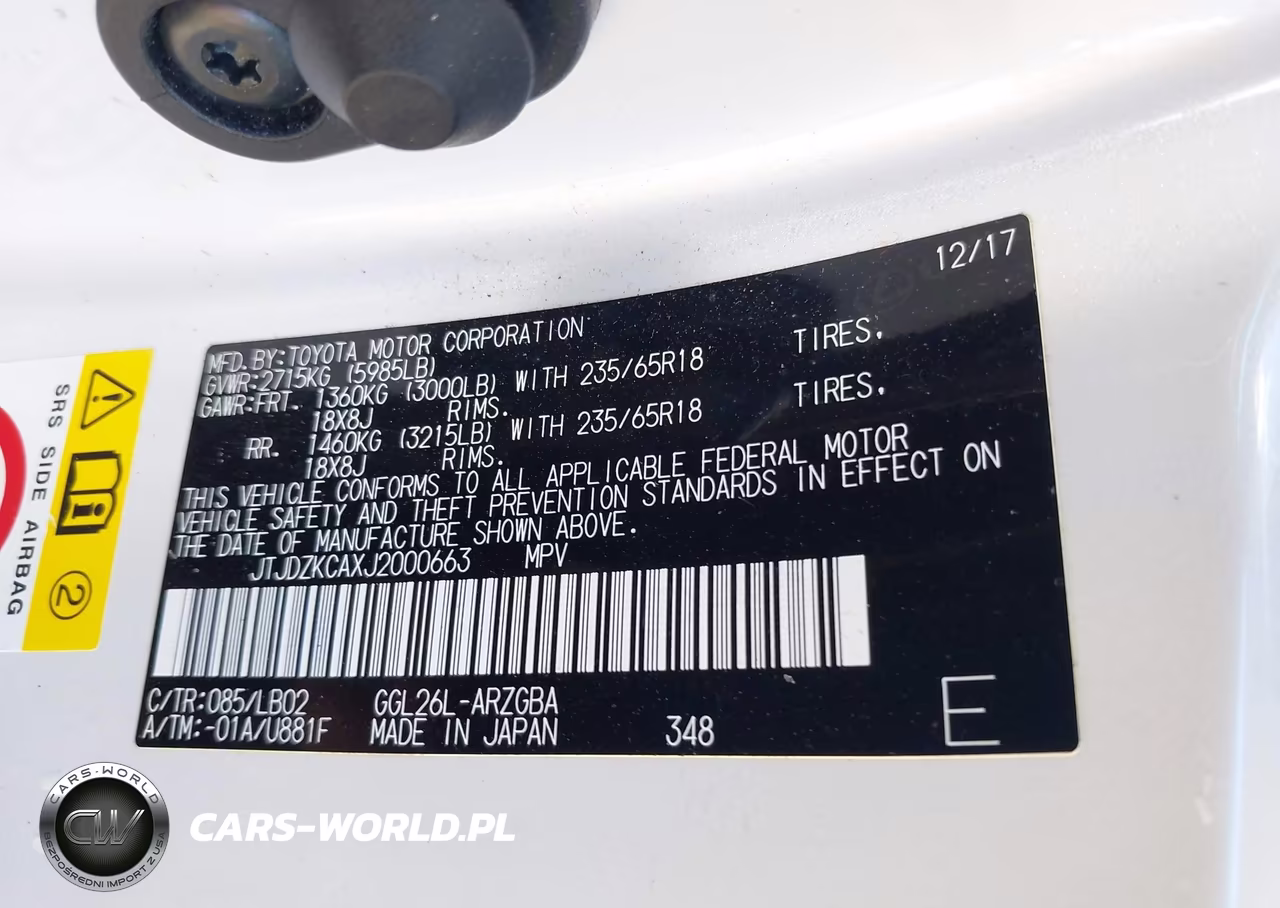 2018 Lexus Rx 350L Premium VIN:JTJDZKCAXJ2000663 - 9