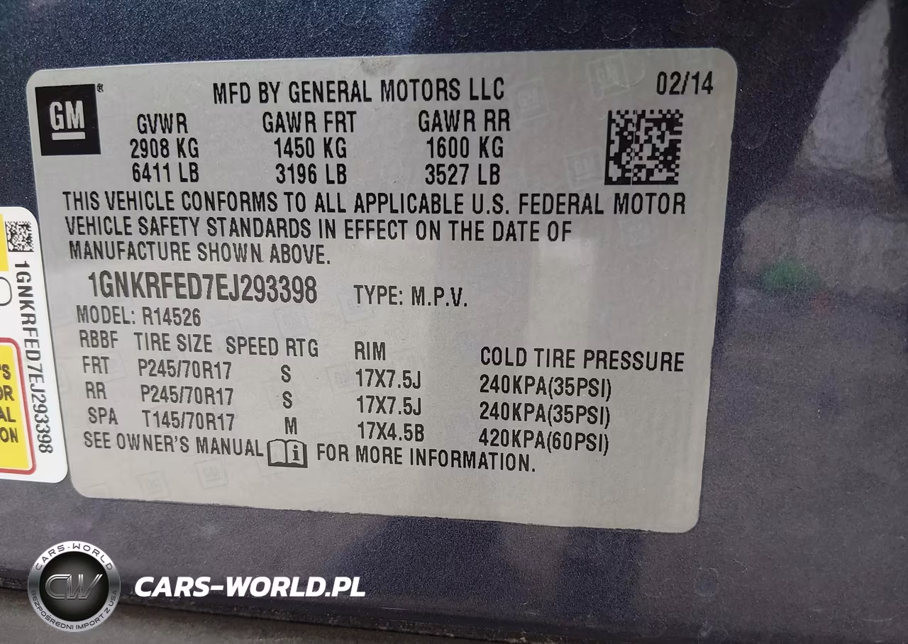 2014 Chevrolet Traverse Ls VIN:1GNKRFED7EJ293398 - 9
