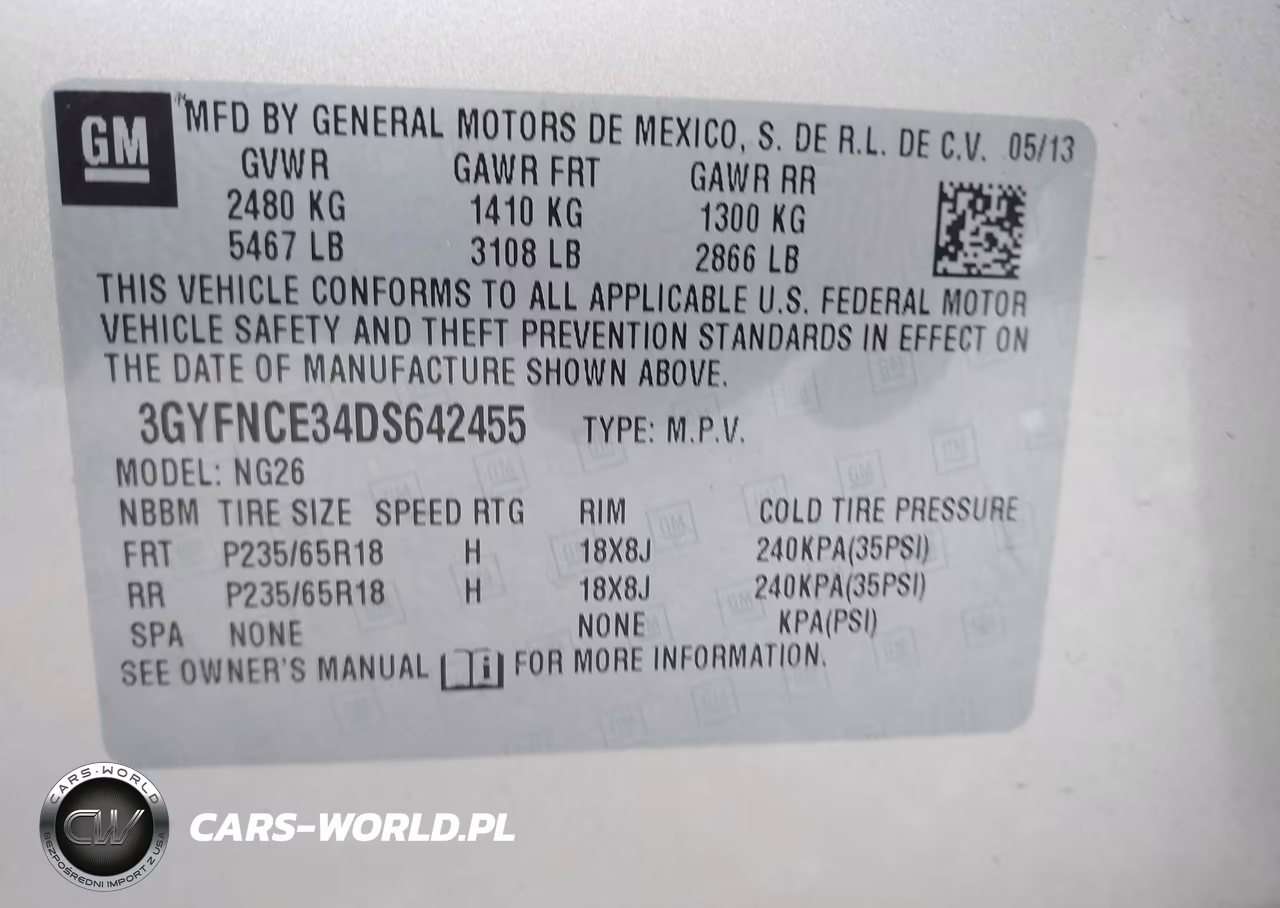 2013 Cadillac Srx Luxury Collection VIN:3GYFNCE34DS642455 - 9