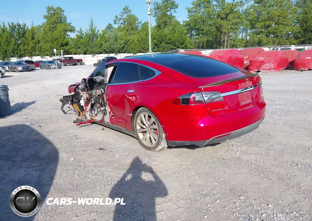 2014 Tesla Model S P85D VIN:5YJSA1H28EFP62681 - 3