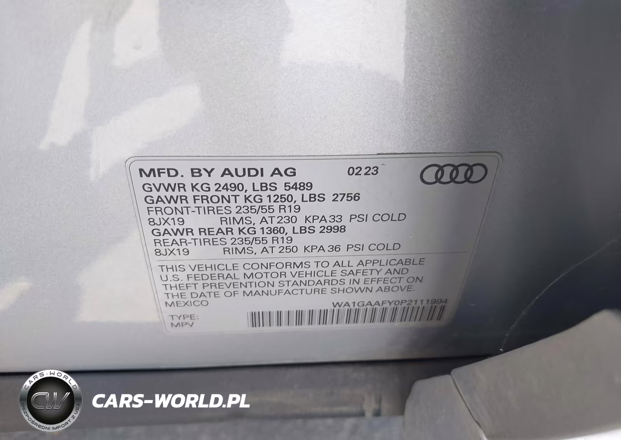 2023 Audi Q5 Premium 45 Tfsi S Line Quattro VIN:WA1GAAFY0P2111994 - 9