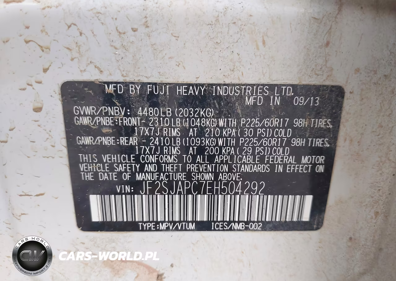 2014 Subaru Forester 2.5I Touring VIN:JF2SJAPC7EH504292 - 9