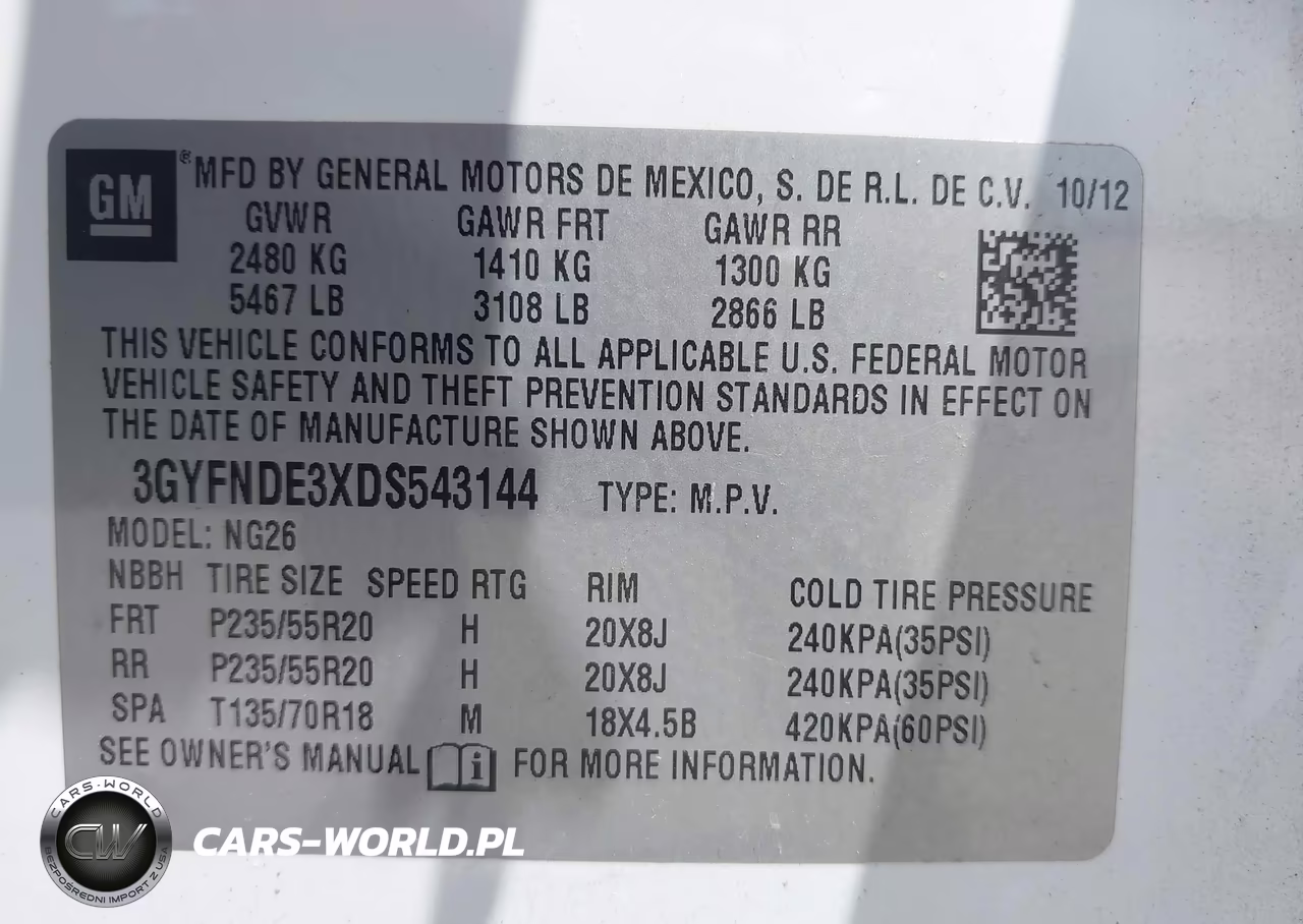 2013 Cadillac Srx Performance Collection VIN:3GYFNDE3XDS543144 - 9