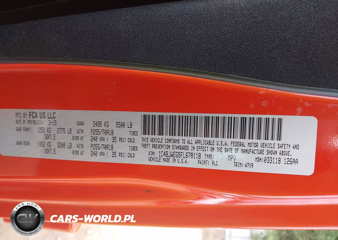 2015 Jeep Wrangler Unlimited Sahara VIN:1C4BJWEG5FL678118 - 9
