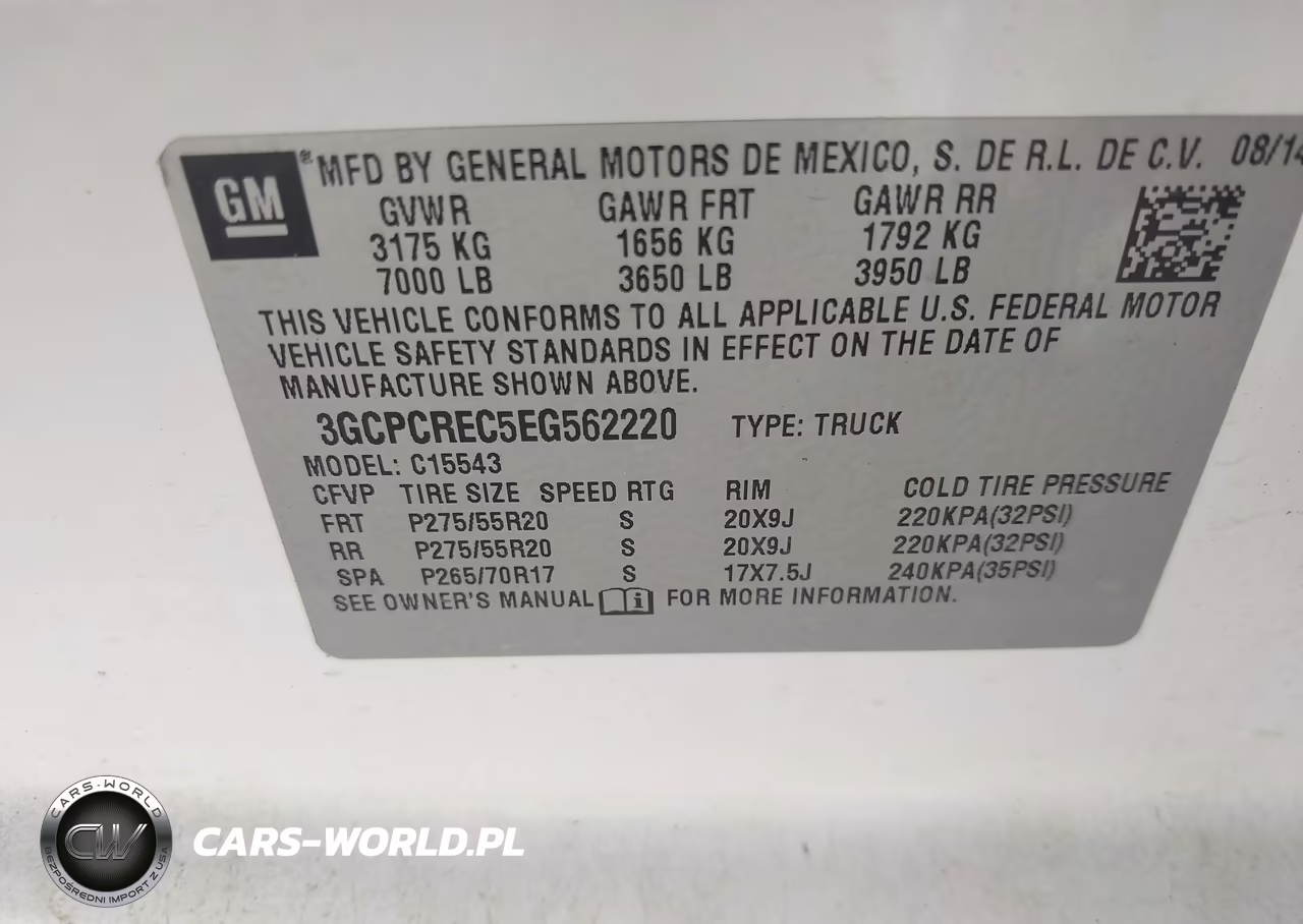 2014 Chevrolet Silverado 1500 Lt VIN:3GCPCREC5EG562220 - 9